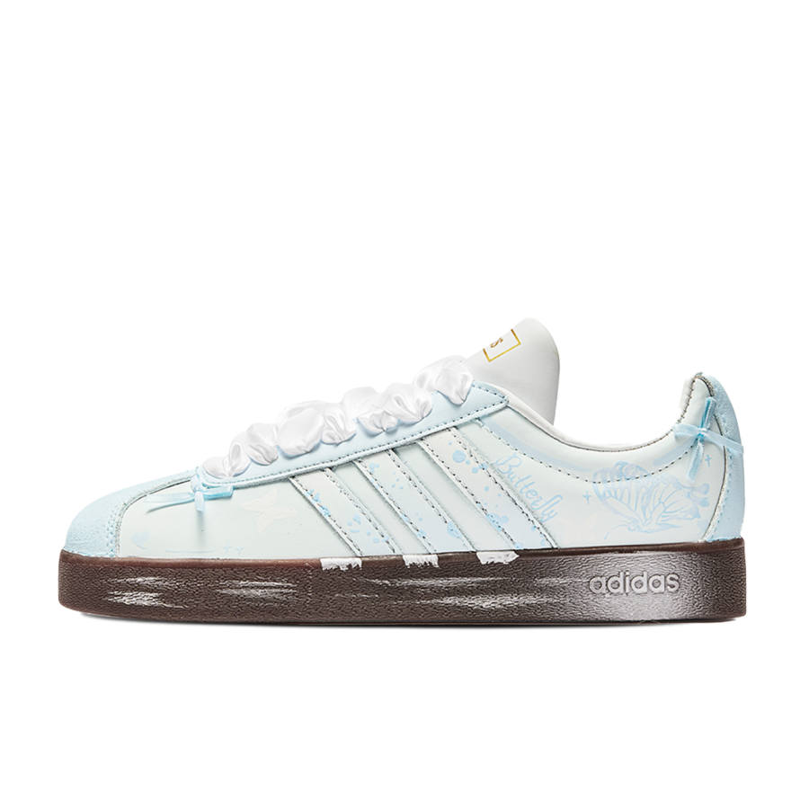 Adidas Adidas VL COURT 2.0 Da Vinci, Butterfly Blue Abrasion Resistant Abrasion Resistant Low top Skateboard Shoes Unisex