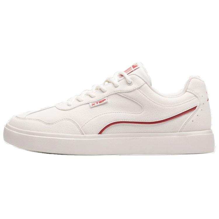 XTEP Breathable Low top Skateboard Shoes Men's Beige Red