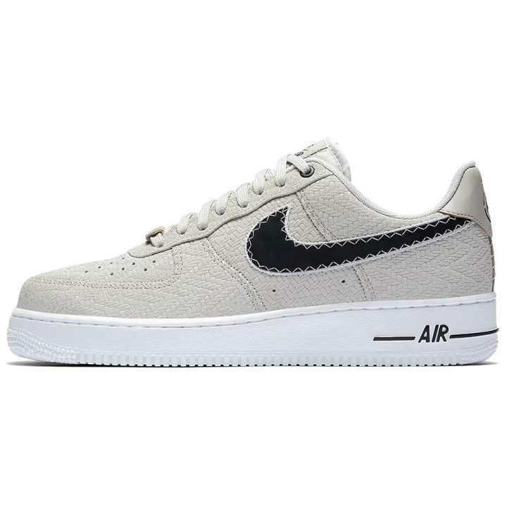 Nike Nike Air Force 1 Cushioning Lightweight Cushioning Lightweight Low top Skateboard Shoes Unisex Gray White