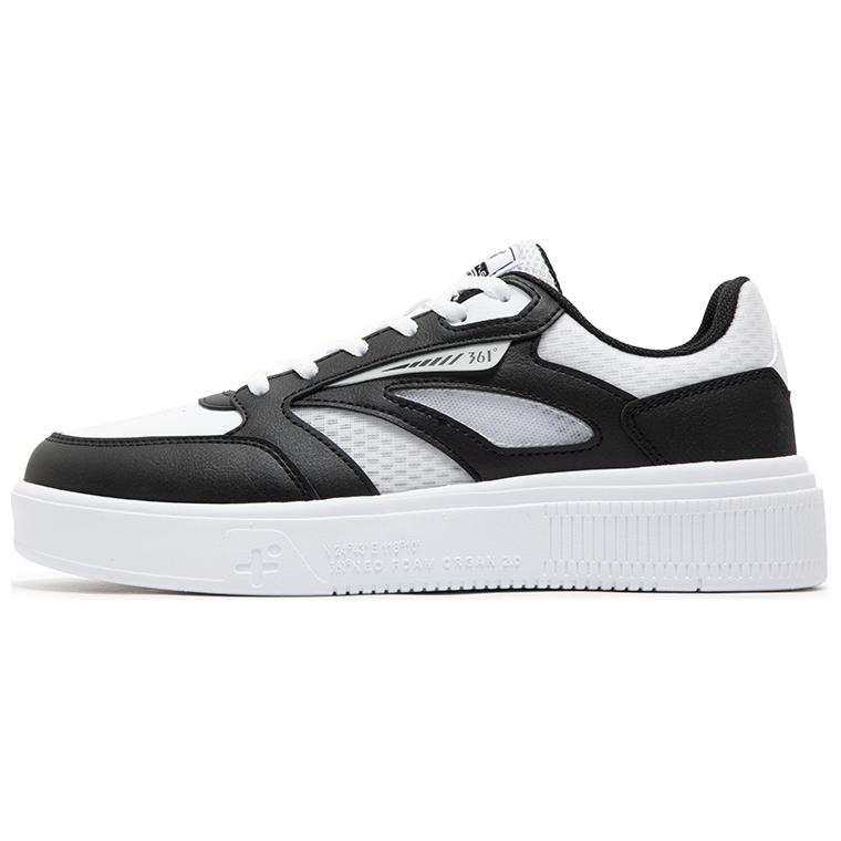 361° Comfortable And Trendy Slip Resistant Abrasion Resistant Low top Skateboard Shoes Women's Black White