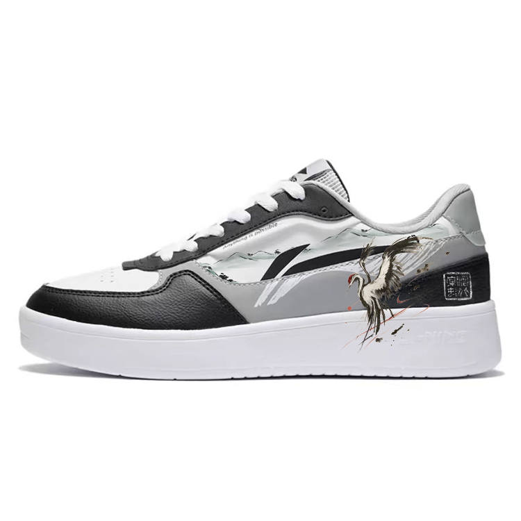 Li-Ning Li Ning Duda Skateboard Shoes Men's Low Top Black/White