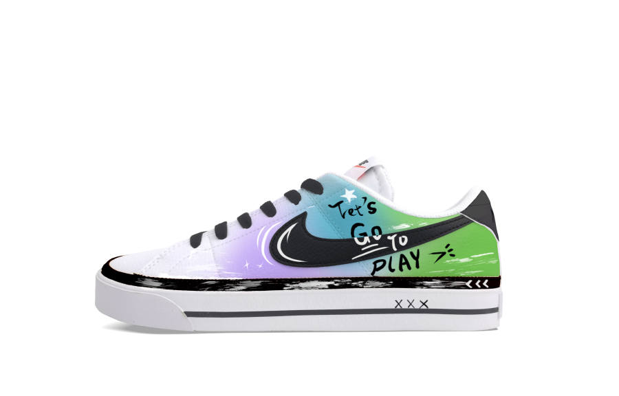 Nike Nike Court Legacy Aurora Wild Low top Skateboard Shoes Unisex Black