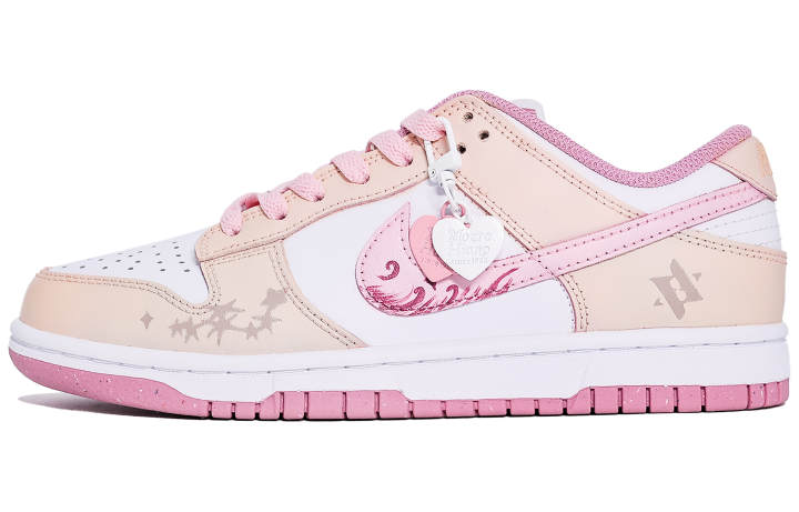 Nike Nike Dunk Cushioning, Wear Resistant Low top Skateboard Shoes Women's Pink Apricot