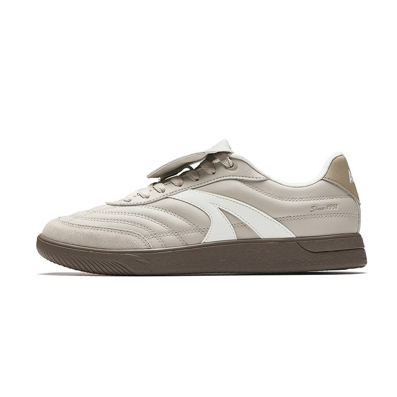 Anta Slip Resistant Cushioning Abrasion Resistant Lightweight Low top Skateboard Shoes Men's Gray