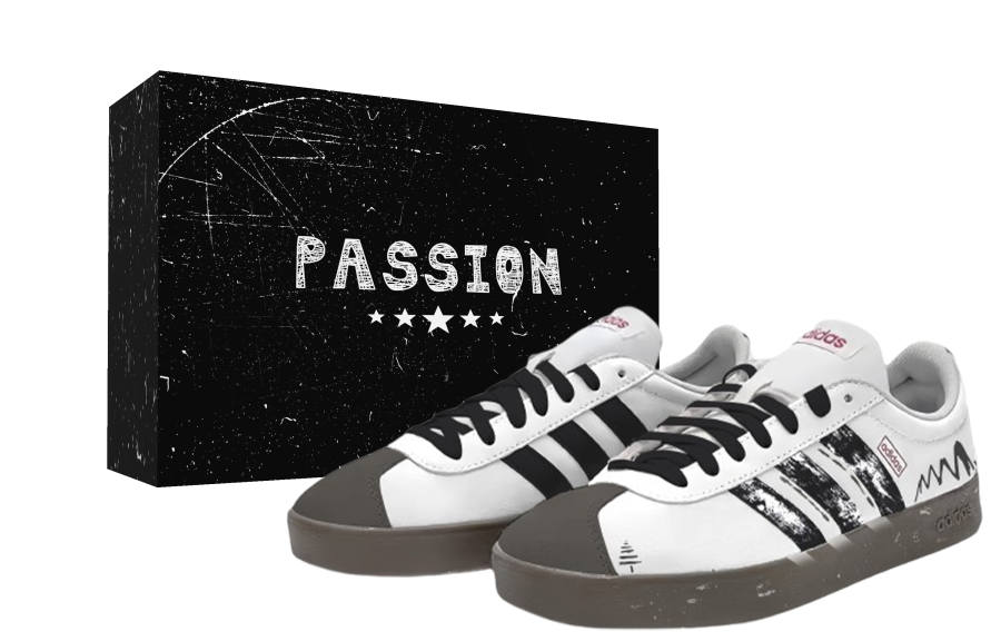 Adidas Adidas VL COURT 2.0 Black Wave Silver Box Abrasion Resistant Lightweight Wear resistant And Lightweight Low top