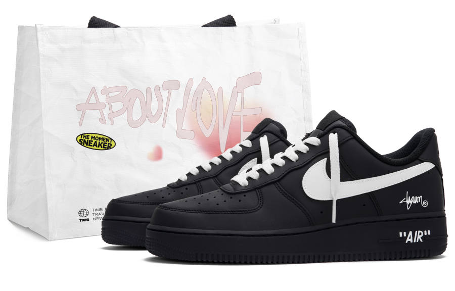 Nike Nike Air Force 1 Iceland Low top Skateboard Shoes Women's Black White