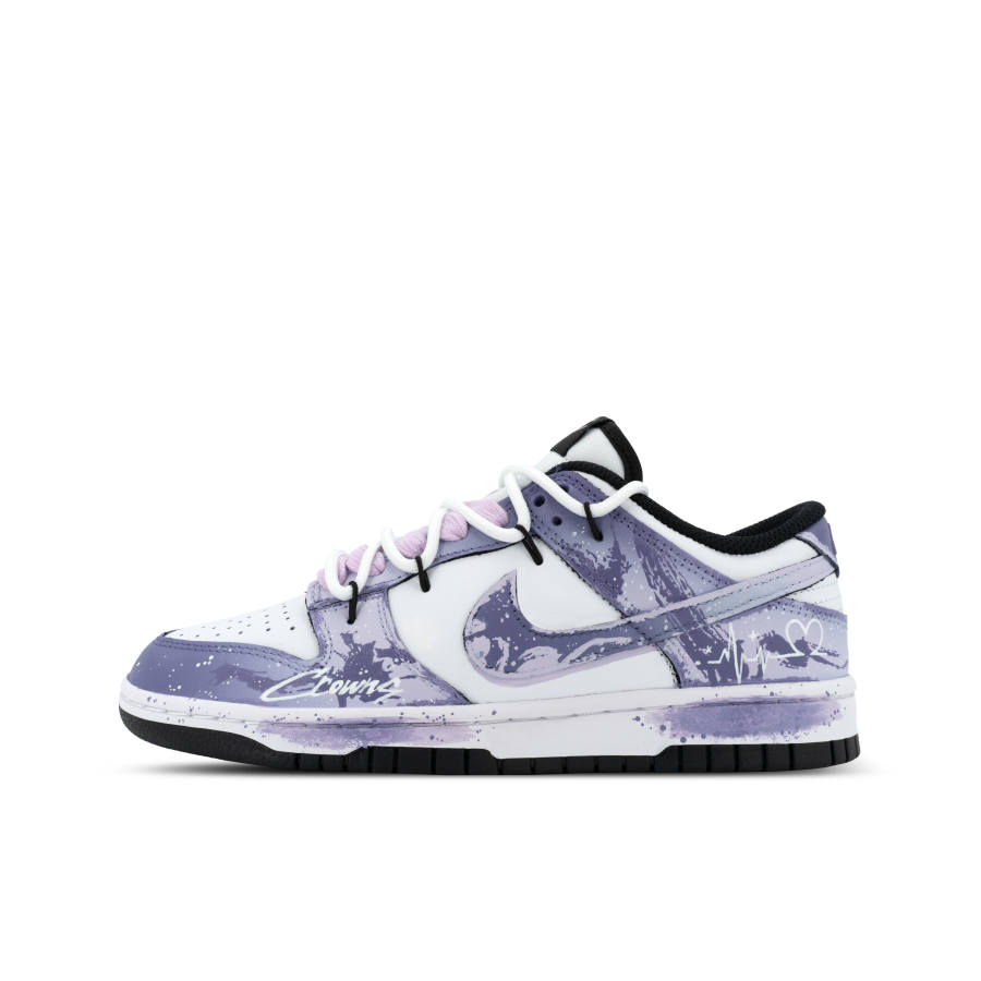Nike Nike Dunk Scarlet Jester XJDD Purple Love Lightweight Low top Skateboard Shoes Unisex White Purple