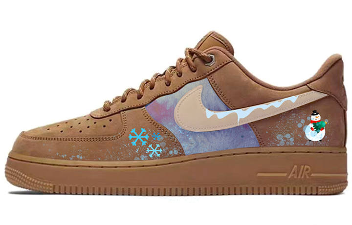 Nike Nike Air Force 1 Low top Skateboard Shoes Unisex Wheat