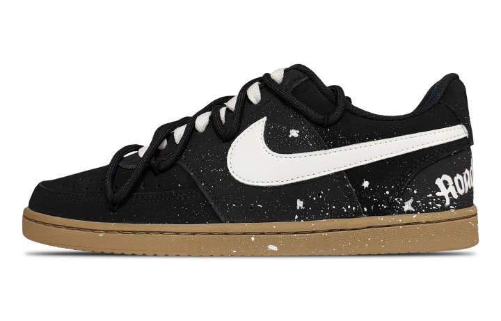 Nike Nike Court Vision 1 Low top Skateboard Shoes Unisex Black White