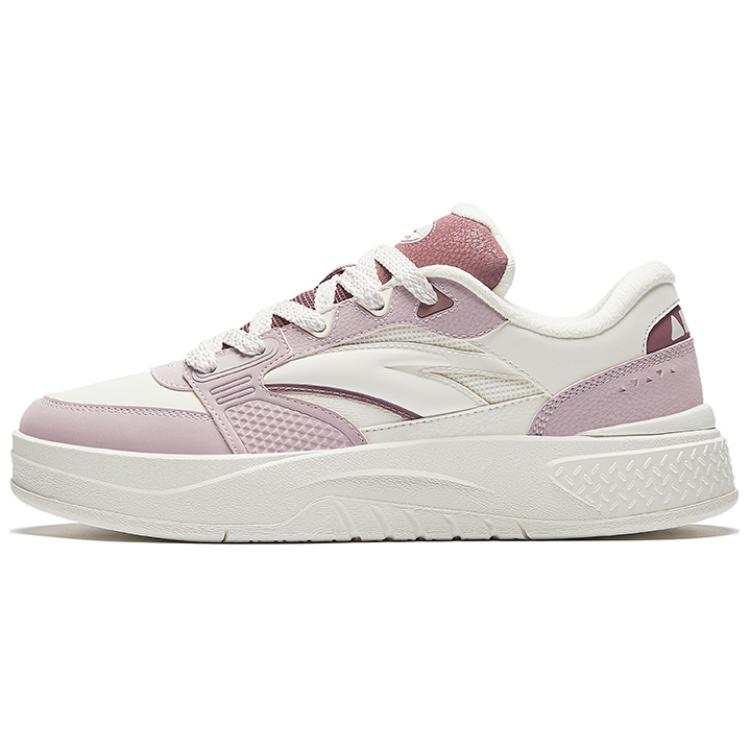 Anta Jun You Slip Resistant Low top Skateboard Shoes Women's White Pink