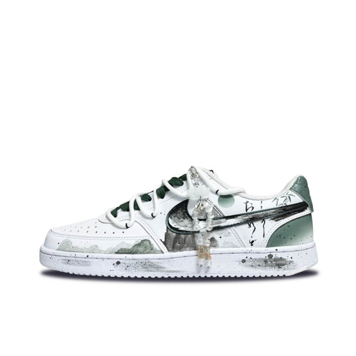Nike Nike Court Vision 1 Between Mountains And Waters, Rainforest Space Slip Resistant Abrasion Resistant