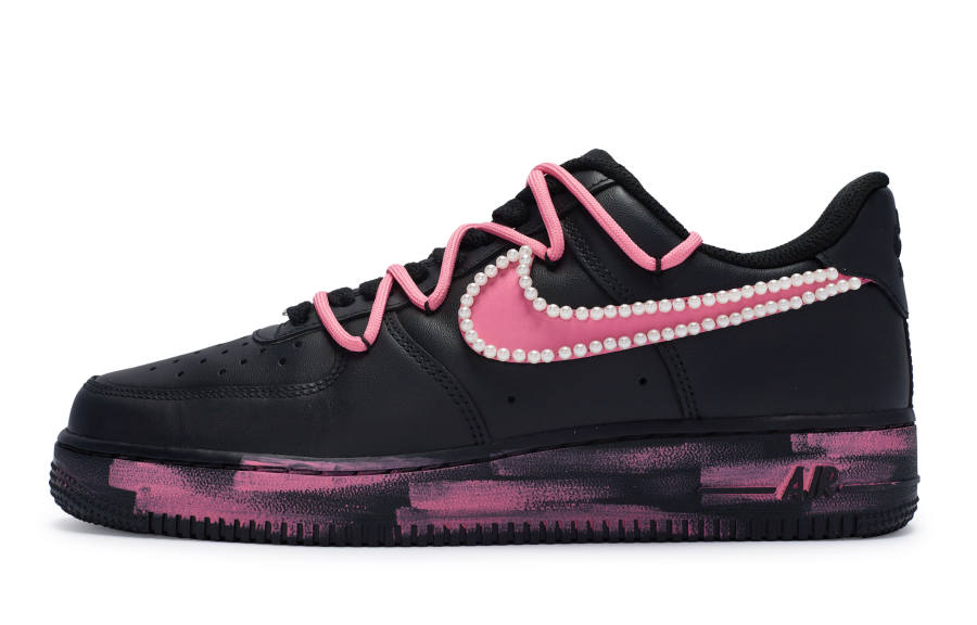 Nike Nike Air Force 1 811 Manufacturing, Black Sugar Hot Girl Low top Skateboard Shoes Women's Black Barbie Pink