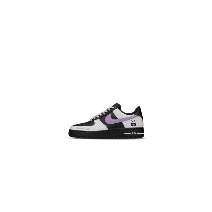 Nike Nike Air Force 1 Slip Resistant Abrasion Resistant Low top Skateboard Shoes Unisex Black Purple