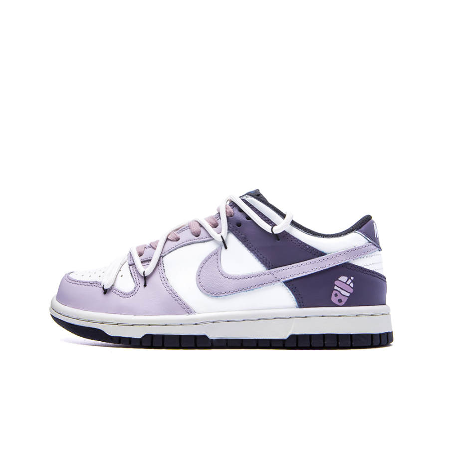 Nike Nike Dunk Taro Paste Boba, Amber Low top Skateboard Shoes Women's Purple White