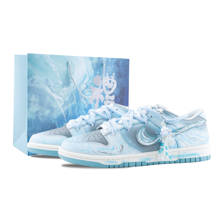 Nike Nike Dunk Blue Bell Dream Abrasion Resistant Low top Skateboard Shoes Men's Blue