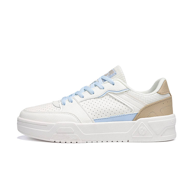 361° Slip Resistant, Lightweight, And Breathable Low top Skateboard Shoes Women's Feather White Glacier Blue