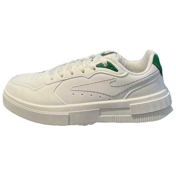 Erke Life Collection Abrasion Resistant Low top Skateboard Shoes Men's White