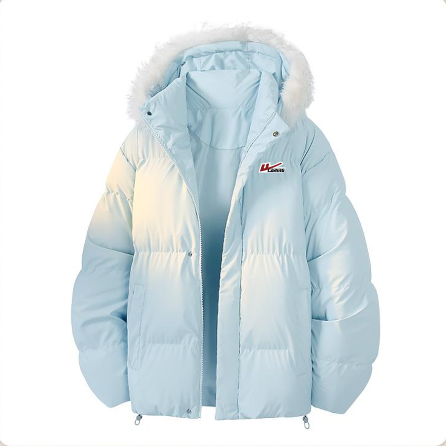 WARRIOR Parka Coats Unisex Hooded Thickened And Fleece Lined
