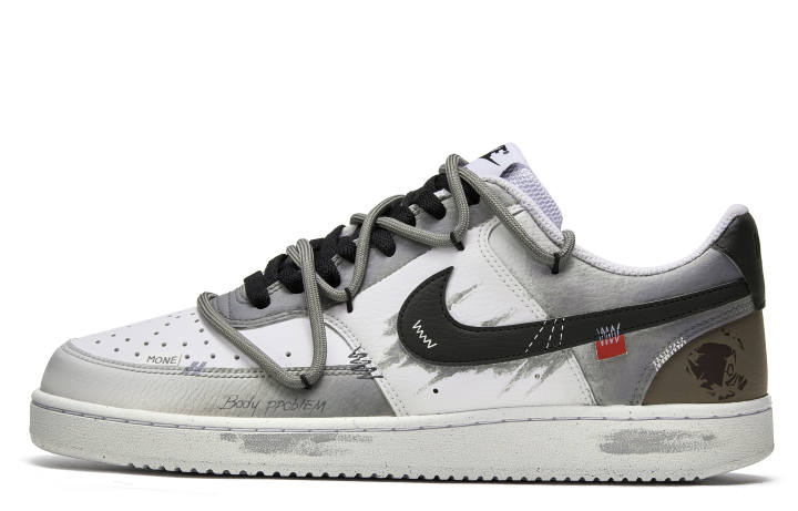 Nike Nike Court Vision 1 M ONE Apocalypse Judgment Slip Resistant Abrasion Resistant Low top Skateboard Shoes Men's