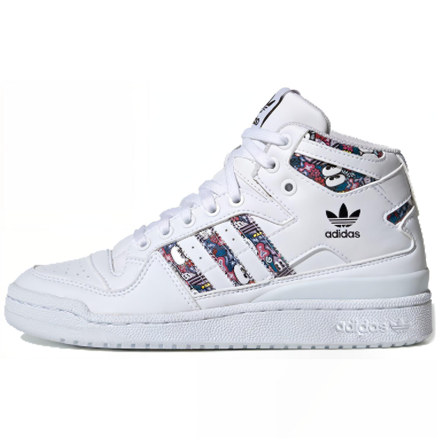 adidas originals Forum Mid White Floral Women's