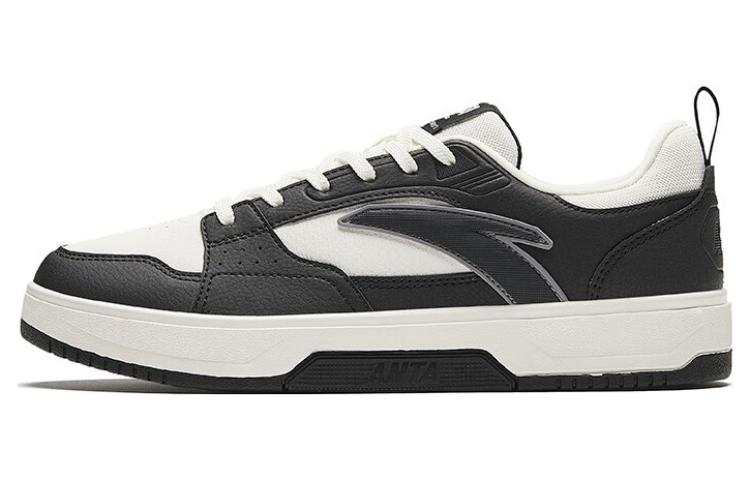 Anta Slip Resistant Low top Skateboard Shoes Women's Black White