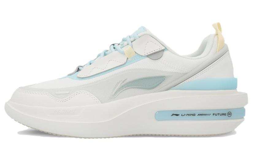 Li-Ning Li Ning Future R1 Abrasion Resistant Breathable Low top Skateboard Shoes Women's White Blue