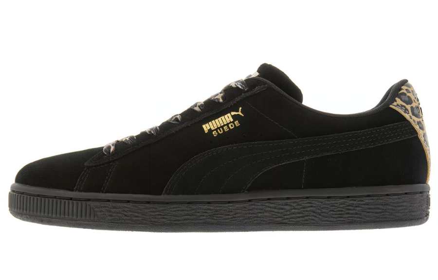PUMA Suede Skateboard Shoes Women's Low Top Black