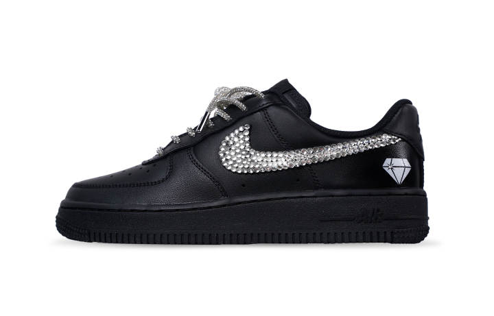 Nike Nike Air Force 1 Cushioning Low top Skateboard Shoes Women's Black
