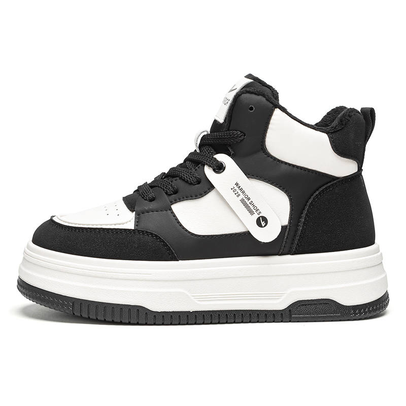 Warrior Fleece Lined, Classic And Versatile Thermal Slip Resistant Height Increasing High top Skateboard Shoes Women's