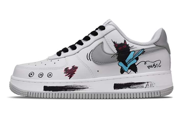 Nike Nike Air Force 1 Rock Hakimi Low top Skateboard Shoes Unisex White Gray