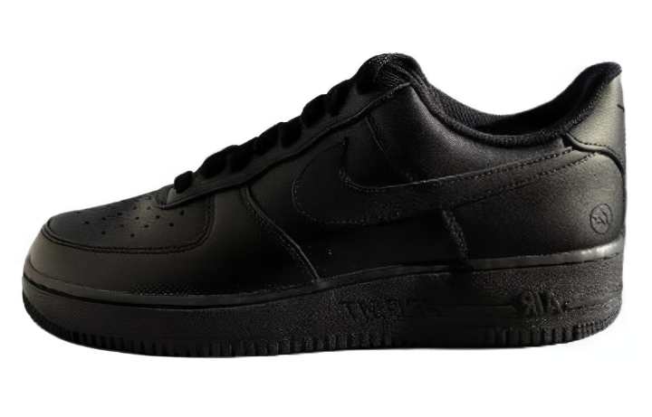 Nike Fragment Design x Nike Air Force 1 Slip Resistant Low top Skateboard Shoes Unisex Black