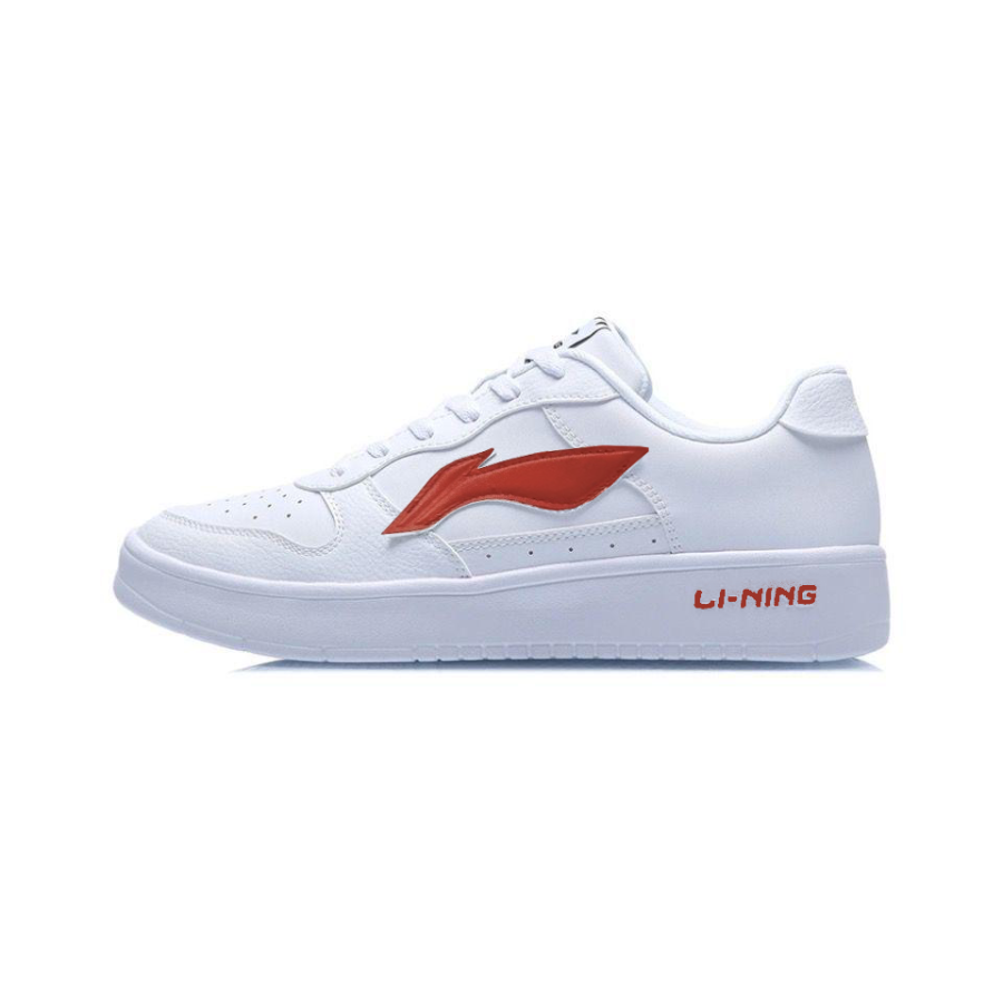 Li-Ning Li Ning Floating Boat Slip Resistant, Abrasion Resistant, Breathable Low top Skateboard Shoes Unisex Red White