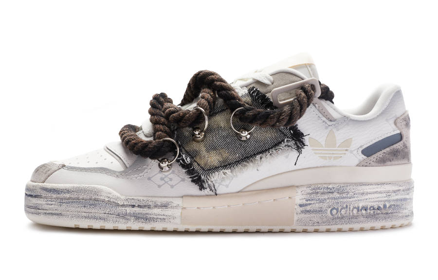 Adidas Originals FORUM Leather Slip Resistant Abrasion Resistant Slip Resistant Abrasion Resistant Low top