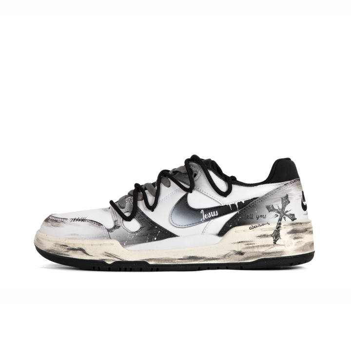 Nike Nike Full Force Low top Skateboard Shoes Men's Black Gray