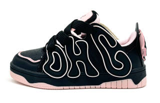 OHJC Microfiber Leather Slip Resistant Cushioning Abrasion Resistant Lightweight Breathable Low top Skateboard Shoes