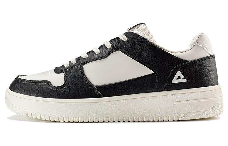 PEAK Slip Resistant Abrasion Resistant Low top Skateboard Shoes Men's Black White