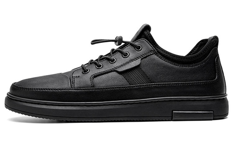 Jeep Low top Skateboard Shoes Men's Black