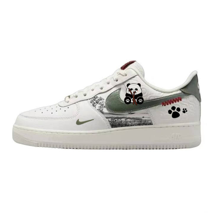 Nike Nike Air Force 1 Slip Resistant, Abrasion Resistant, Lightweight Low top Skateboard Shoes Unisex White
