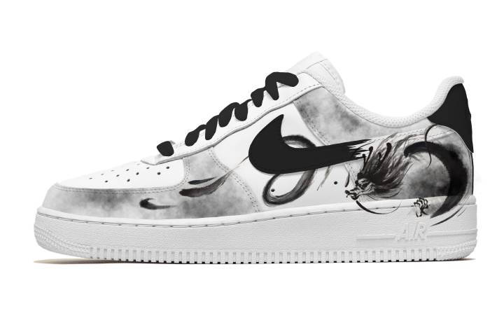 Nike Nike Air Force 1 Fantastical, Dragon Soaring In The Sky Slip Resistant Abrasion Resistant