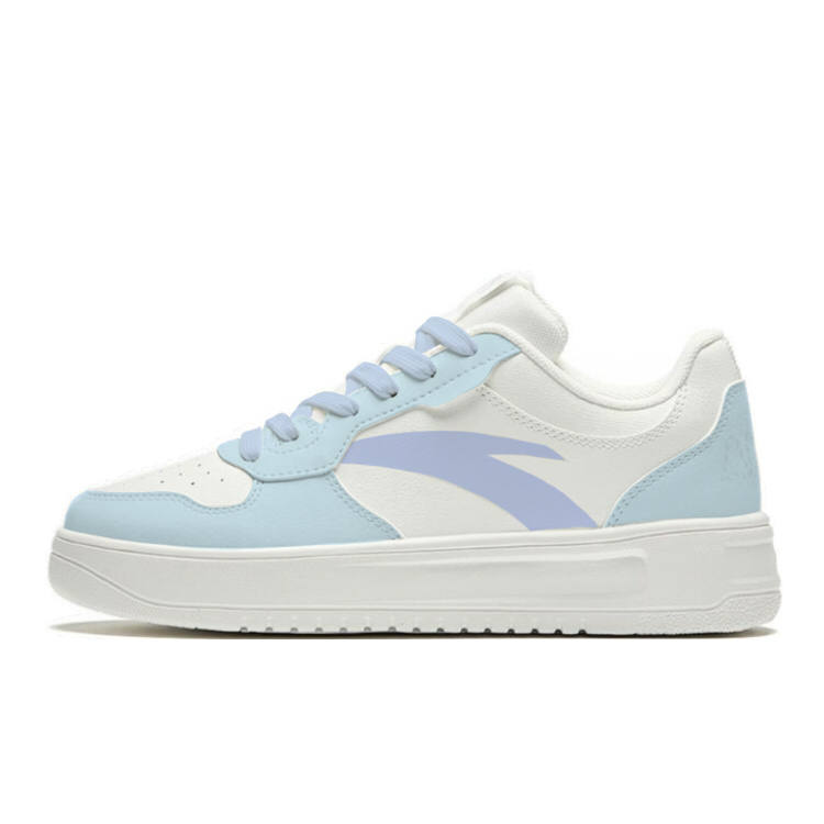 Anta Low top Skateboard Shoes Unisex White Blue Purple
