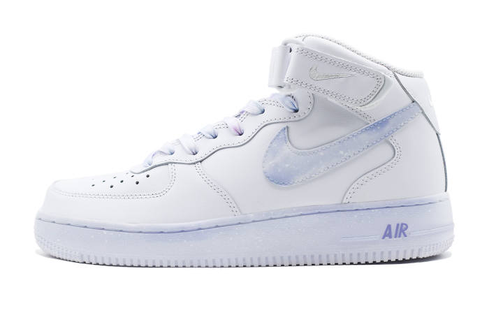Nike Nike Air Force 1 Ice Rain Mid top Skateboard Shoes Men's Blue White