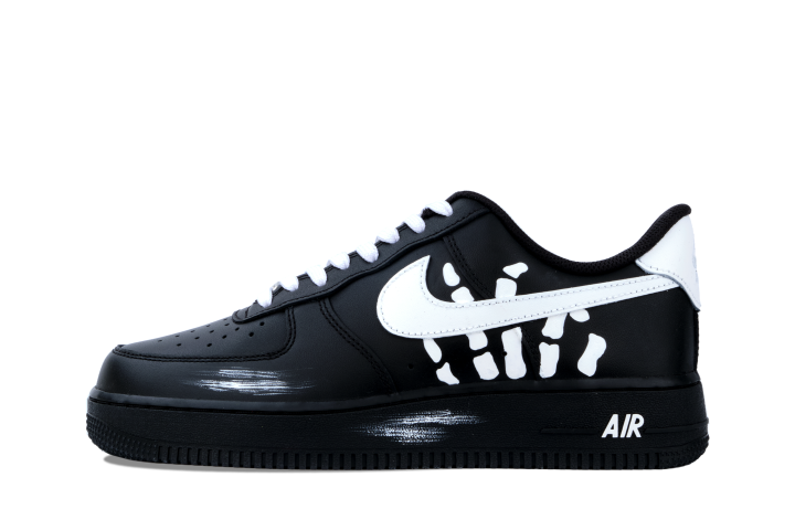 Nike Nike Air Force 1 Abrasion Resistant Abrasion Resistant Low top Skateboard Shoes Unisex Black White