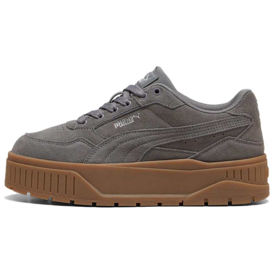 PUMA Karmen II Idol Comfortable And Trendy Low top Skateboard Shoes Women's Dark Gray