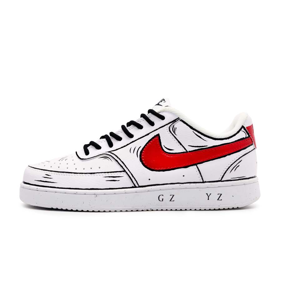 Nike Nike Court Vision 1 Boundary Line YZ Graffiti Style, Anime Collection, Hip Hop Connection