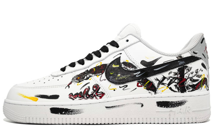 Nike Nike Air Force 1 Low top Skateboard Shoes Unisex Black White