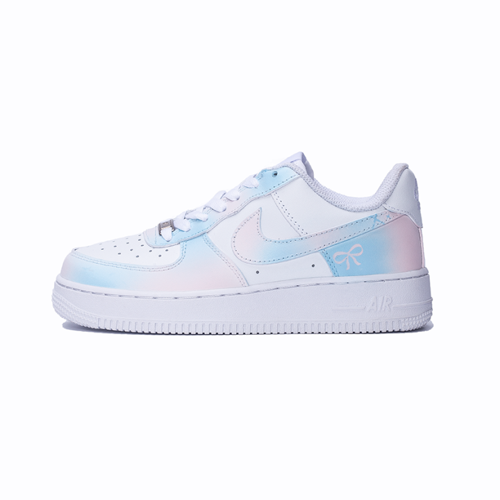 Nike Nike Air Force 1 Abrasion Resistant Low top Skateboard Shoes Women's Blue