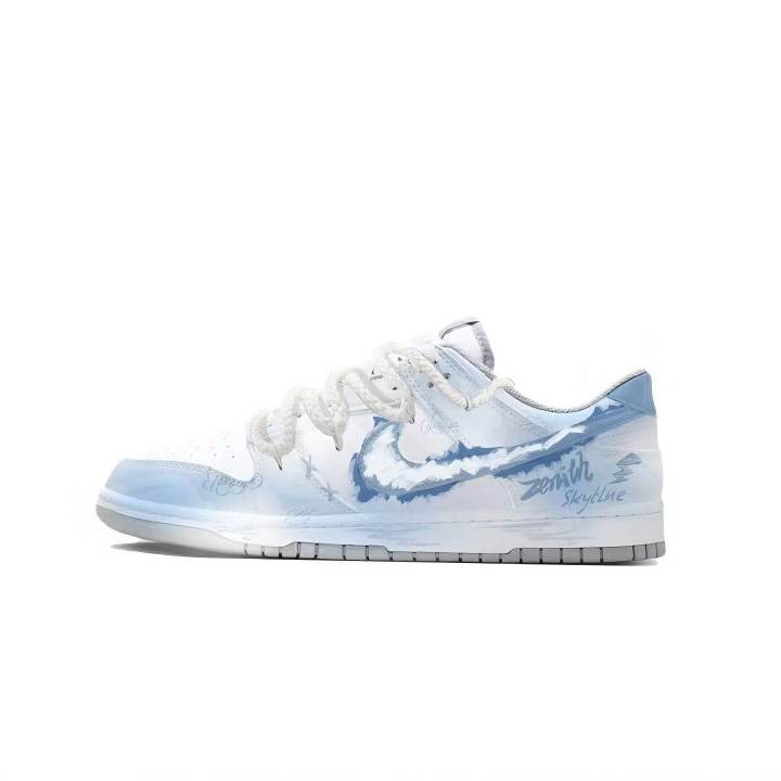 Nike Nike Dunk Cloud Sky Realm Abrasion Resistant Low top Skateboard Shoes Unisex Blue White