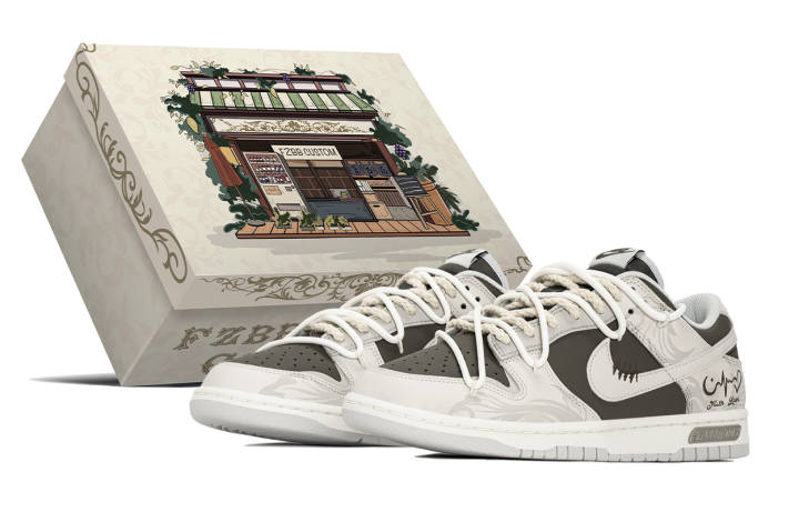 Nike Nike Dunk Koi Fish, Special Box, Chinese Style, New Chinese Style, Fashion, Trendy Versatile Low top Skateboard Shoes