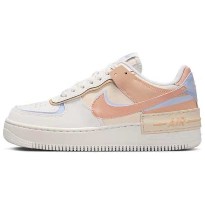 Nike Nike AF1 Shadow Slip Resistant Abrasion Resistant Low top Skateboard Shoes Women's White Pink