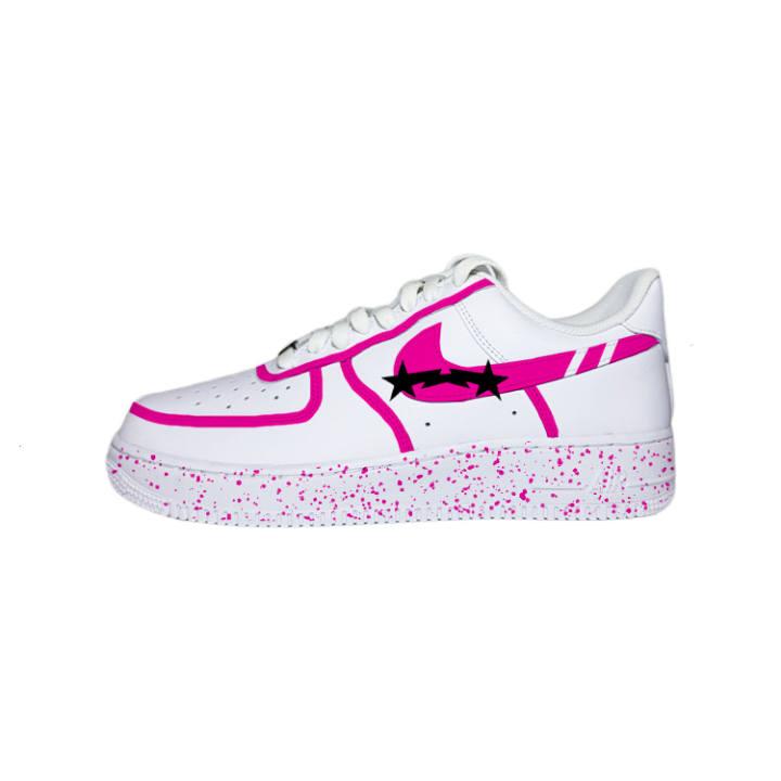 Nike Nike Air Force 1 07 Baby's Breath Leather Low top Skateboard Shoes Men's Pink White